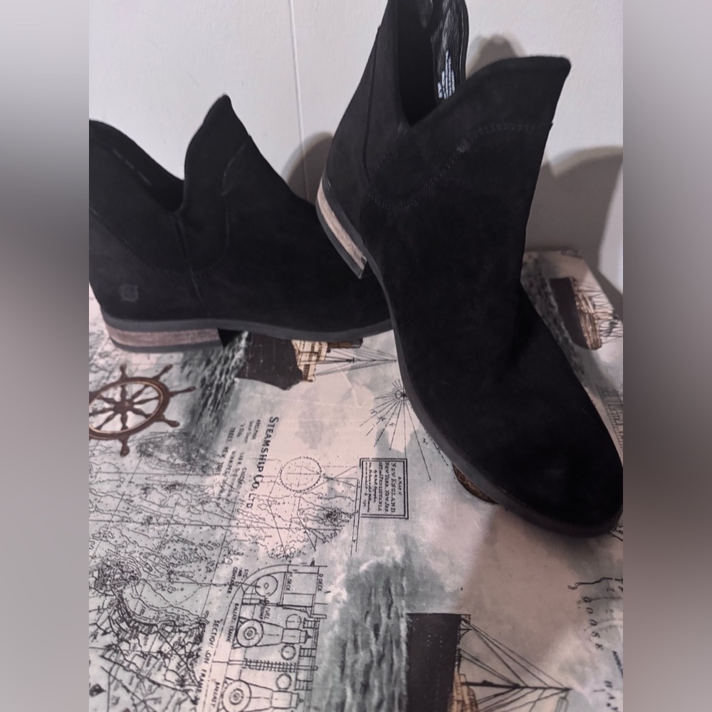 Black Suede Ankle Boots